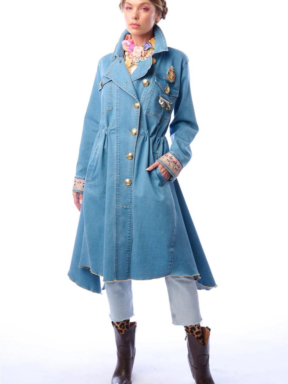 ARATTA MONTE CARLO DENIM COAT - M - NWT